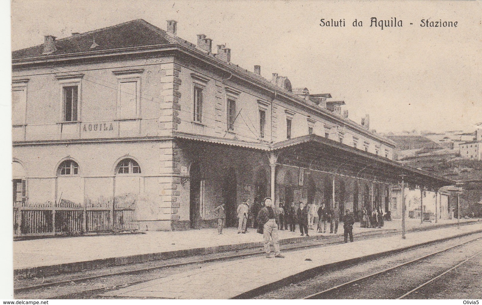 SALUTI DA AQUILA - STAZIONE - L'Aquila