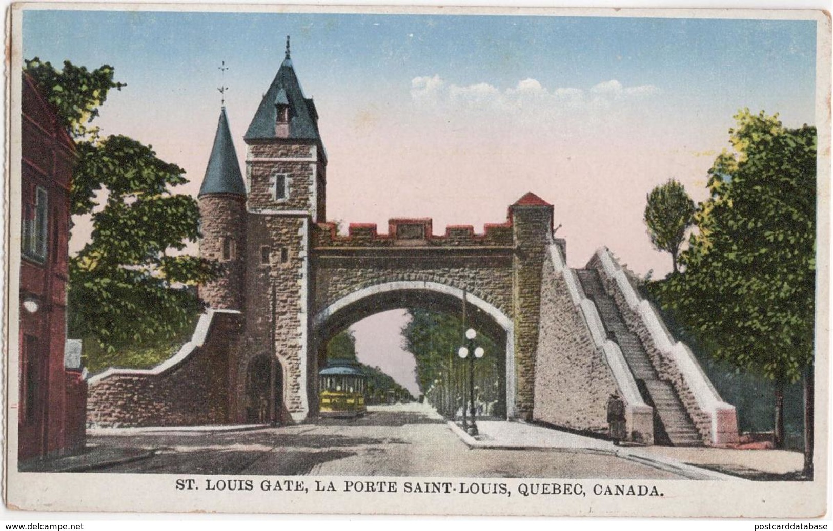 St. Louis Gate - La Porte Saint Louis, Quebec, Canada - & Tram - Québec - Les Rivières