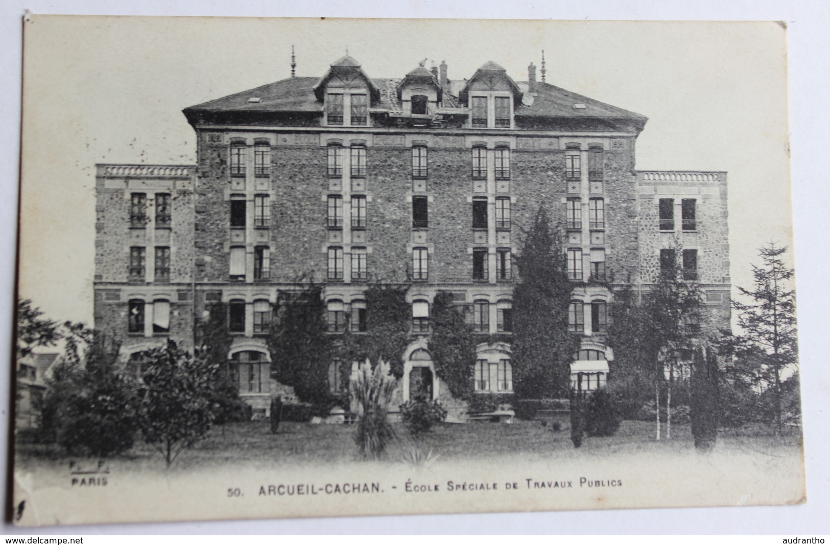 CPA 94 Arcueil Cachan école Spéciale De Travaux Publics Correspondance Militaire Guerre 14-18 WWI - Arcueil