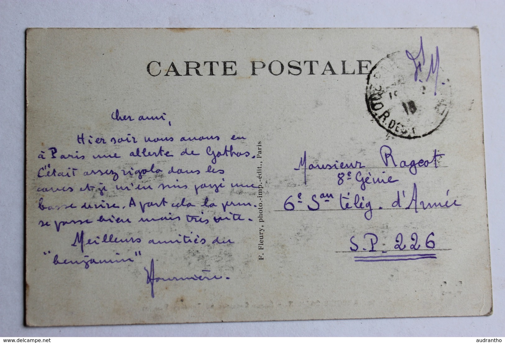 CPA 94 Arcueil Cachan école Spéciale De Travaux Publics Correspondance Militaire Guerre 14-18 WWI - Arcueil