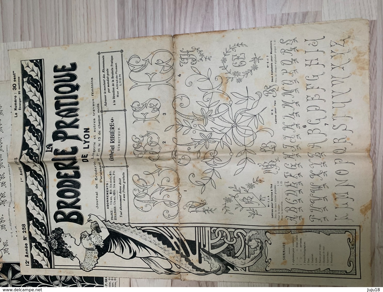 Lot De Journaux 1912 - La Broderie Lyonnaise - Schnittmuster