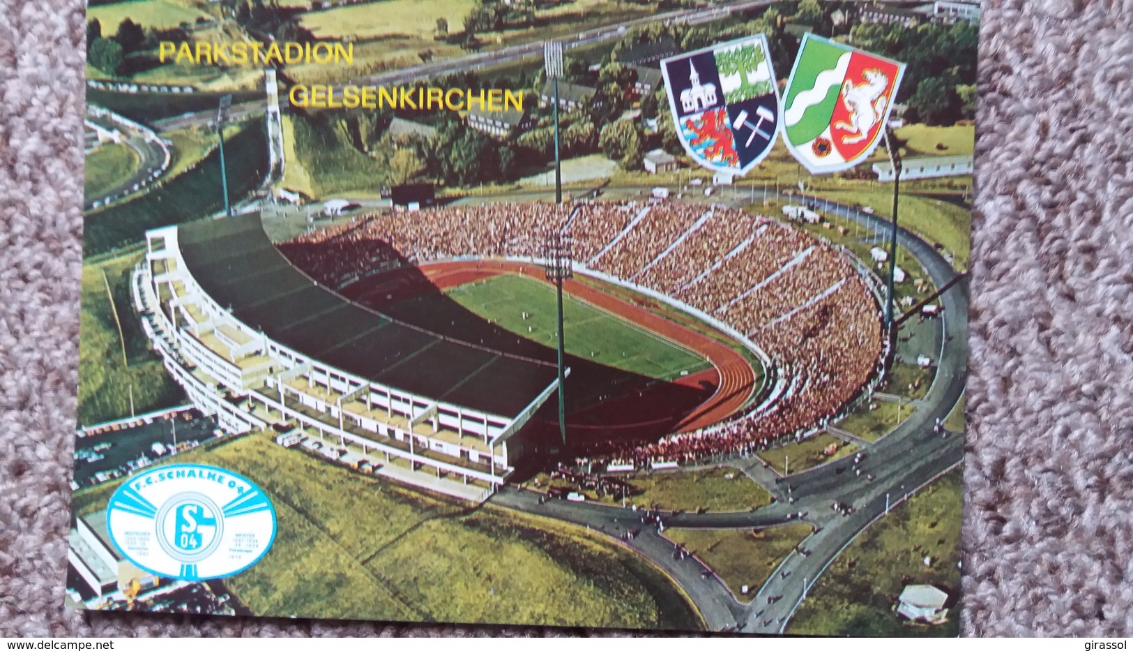 CPM STADE STADIUM PARSTADION GELSENKIRCHEN BLASONS 1991 ED KRUGER - Stades