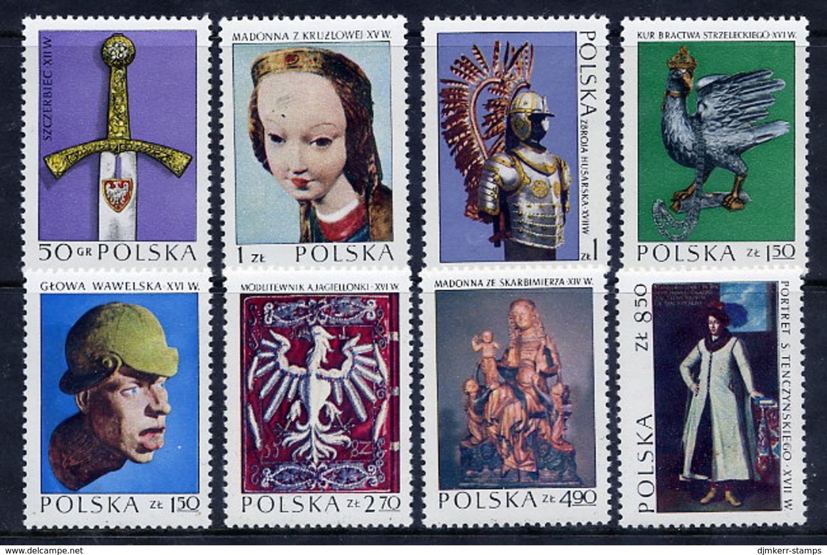 POLAND 1973 Masterpieces Of Polish Art MNH / **.  Michel 2237-44 - Unused Stamps