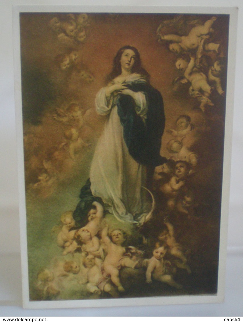 Madonna La Concezione Murillo Museo Del Louvre Cartolina  Non Viaggiata - Vergine Maria E Madonne