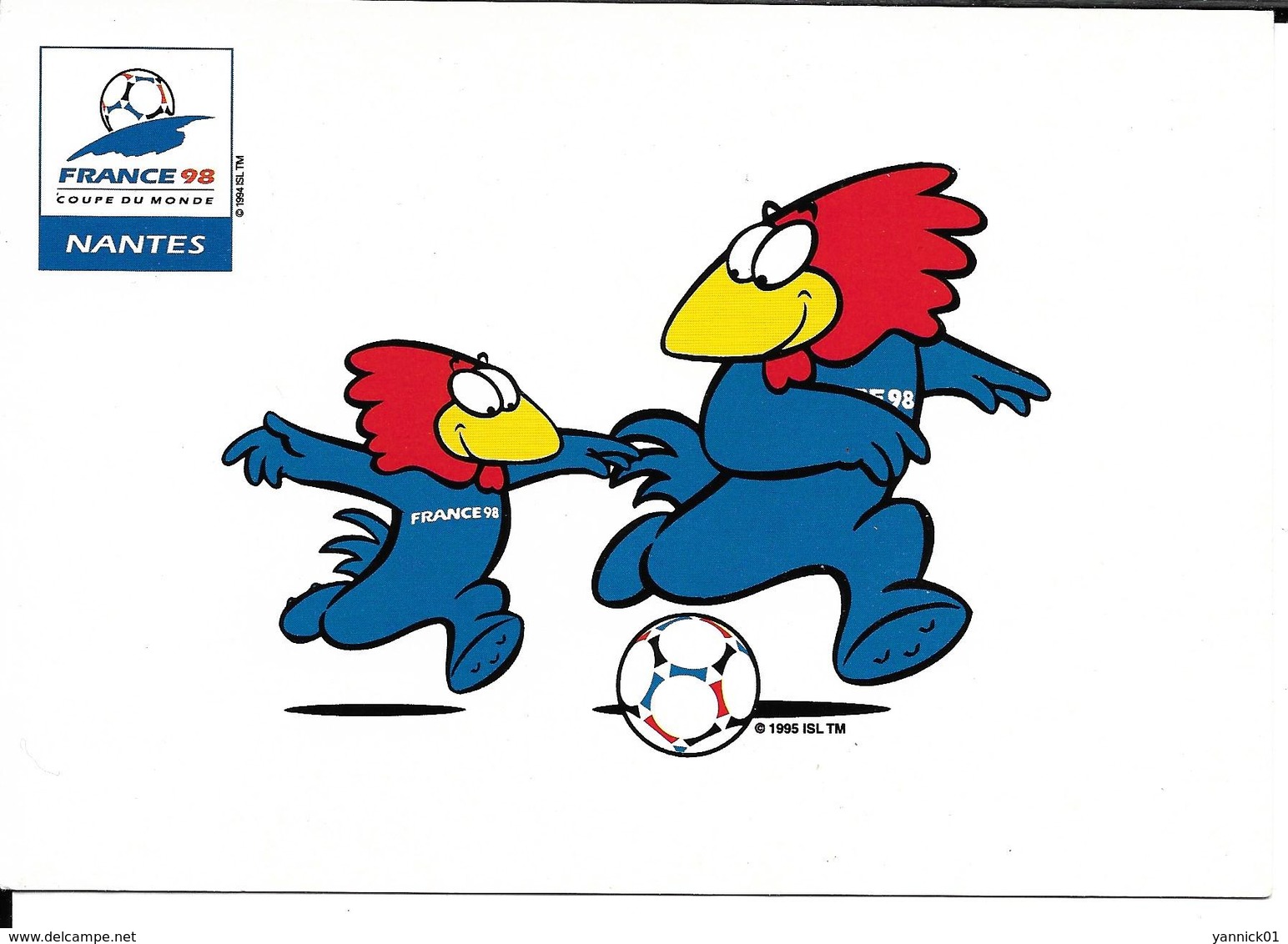 COUPE DU MONDE FOOTBALL FRANCE 98 - WORLD CUP 1998 - FOOTIX MASCOTTE OFFICIELLE - NANTES - Football