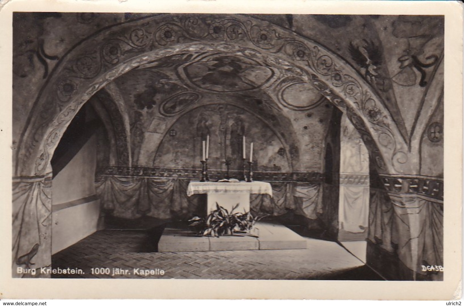 AK Burg Kriebstein - 1000jähr. Kapelle  (40222) - Mittweida