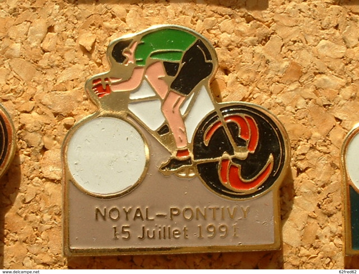 PIN'S CYCLISME VELO - LE TOUR DE FRANCE 1991  - NOYAL / PONTIVY  15 JUILLET 91 - Cyclisme