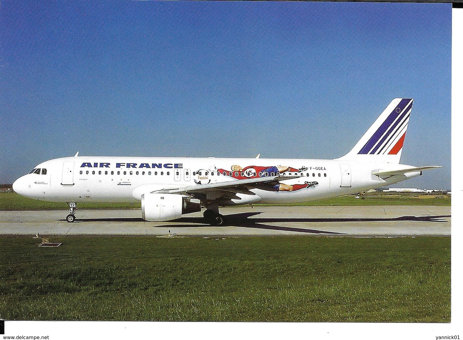 COUPE DU MONDE FOOTBALL FRANCE 98 - WORLD CUP 1998 - AIR FRANCE TUNISIE -  AIRBUS A320-111 - 1946-....: Ere Moderne