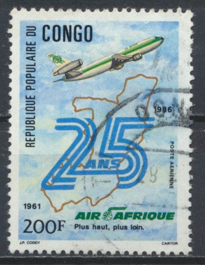 °°° REPUBBLICA DEL CONGO - Y&T N°357 PA - 1986 °°° - Oblitérés