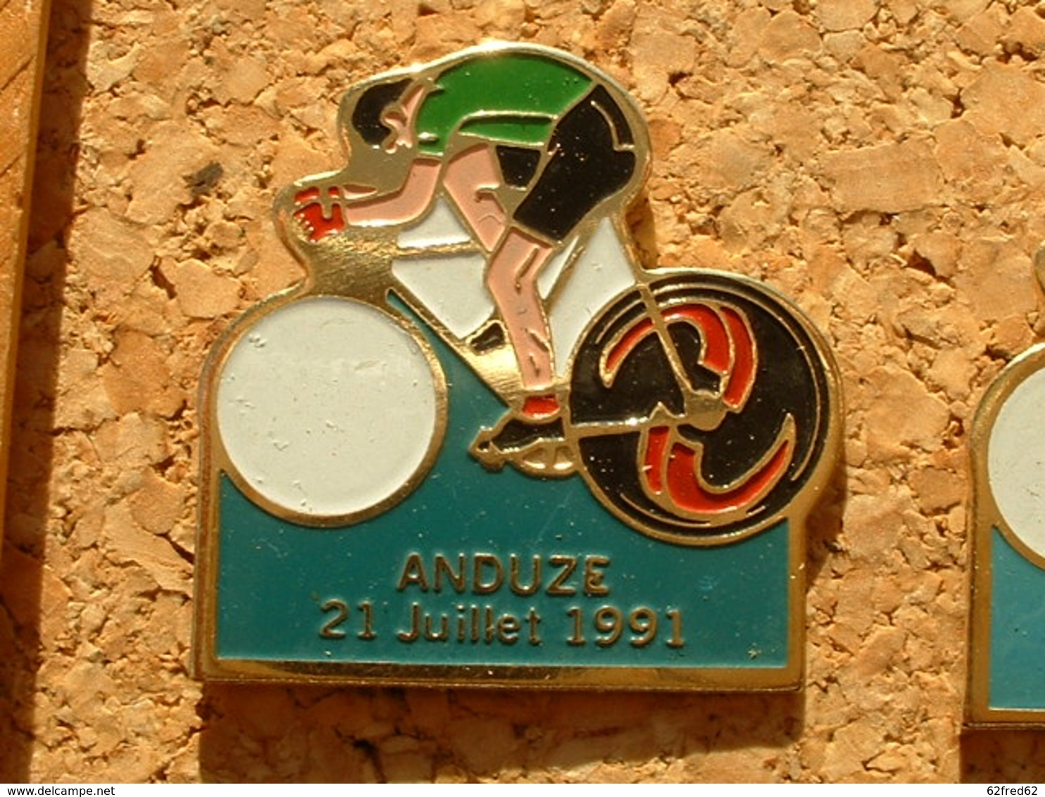 PIN'S CYCLISME VELO - LE TOUR DE FRANCE 1991  - ANDUZE  21 JUILLET 91 - Cyclisme