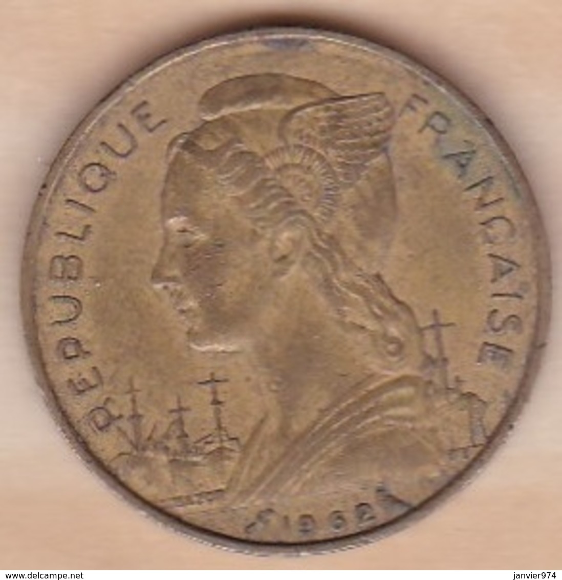 ILE DE LA REUNION. 20 FRANCS 1962 - Réunion