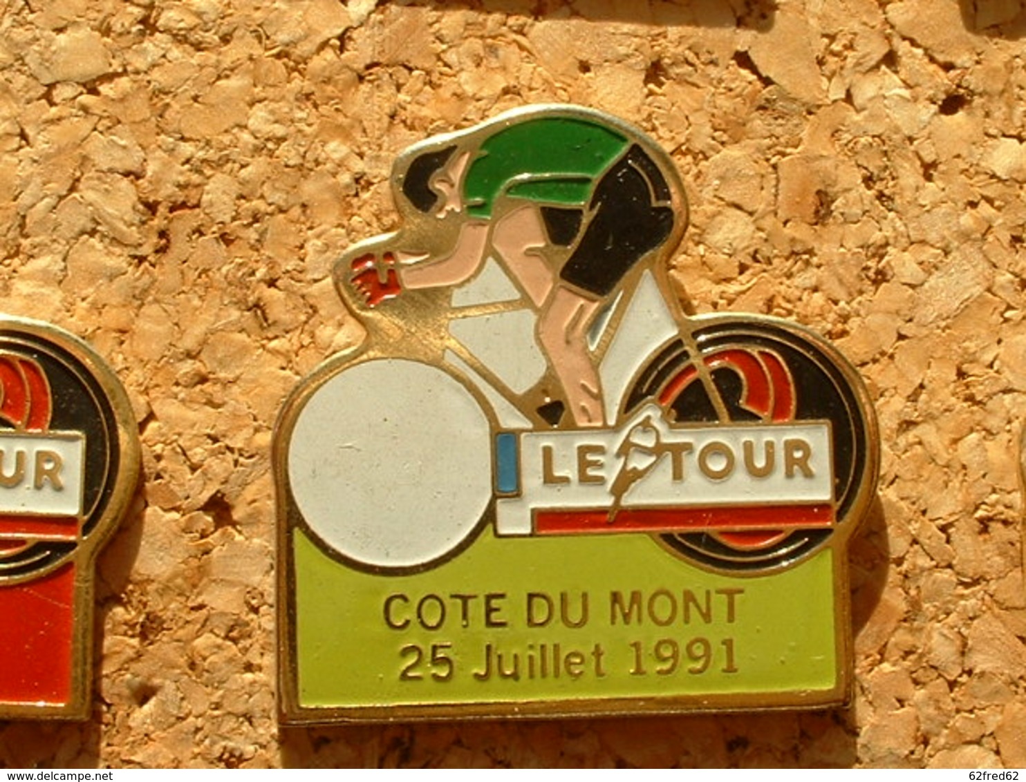 PIN'S CYCLISME VELO - LE TOUR DE FRANCE 1991  - COTE DU MONT  25 JUILLET 91 - Cyclisme