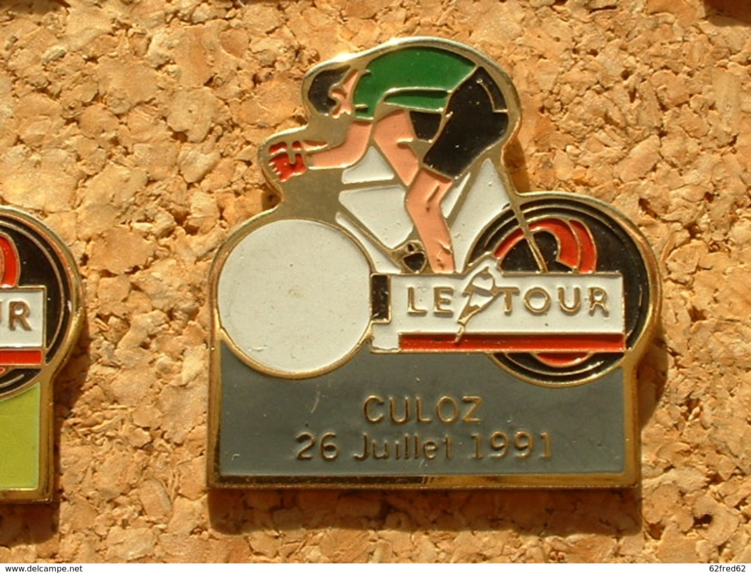 PIN'S CYCLISME VELO - LE TOUR DE FRANCE 1991  - CULOZ  26 JUILLET 91 - Cyclisme