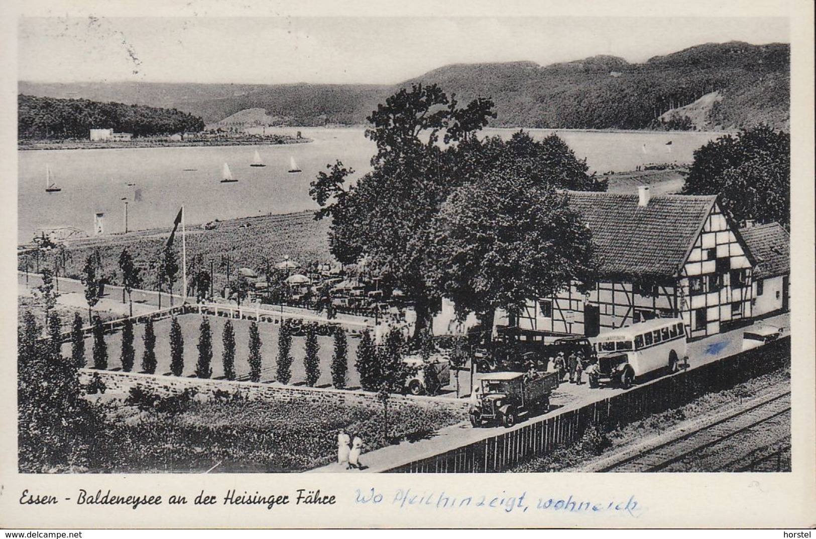 D-45121 Essen - Baldeneysee An Der Heisinger Fähre - Omnibus - LKW - Gasthaus - Essen