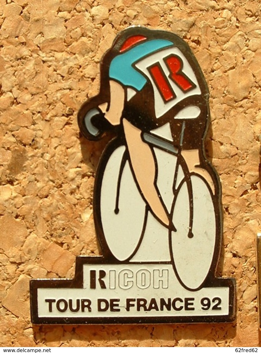 PIN'S CYCLISME VELO - LE TOUR DE FRANCE 1992  - RICOH - Cyclisme