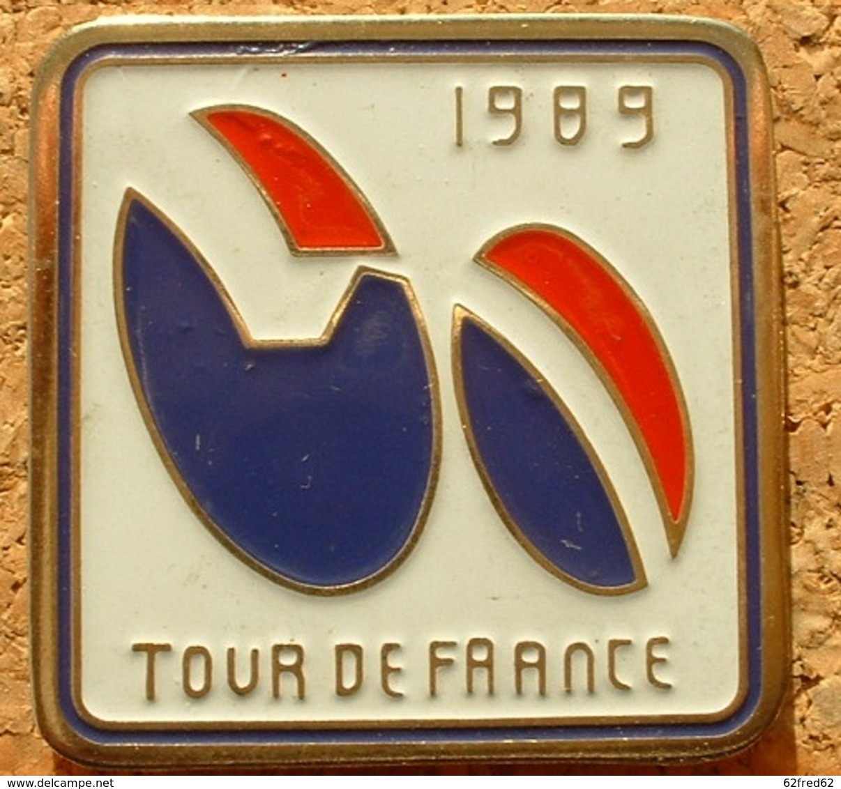 PIN'S CYCLISME VELO - LE TOUR DE FRANCE 1989 - LOGO - Cyclisme