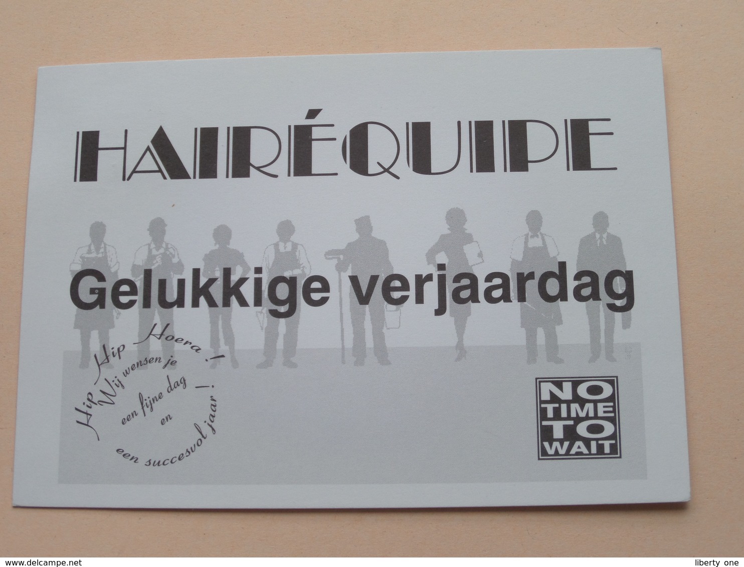 " Hairéquipe " Reclamekaart / Gelukkige Verjaardag ( 2 Stuks - Hove / Lier ) Anno 1994/97 ( Zie Foto's ) Zie Ook LIER! - Hove