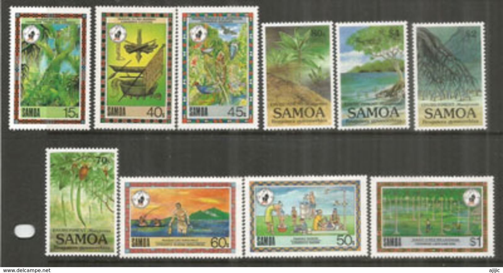 Conservation Des Richesses Naturelles Aux îles SAMOA, 10 Timbres Neufs ** Côte 18,00 € - Samoa