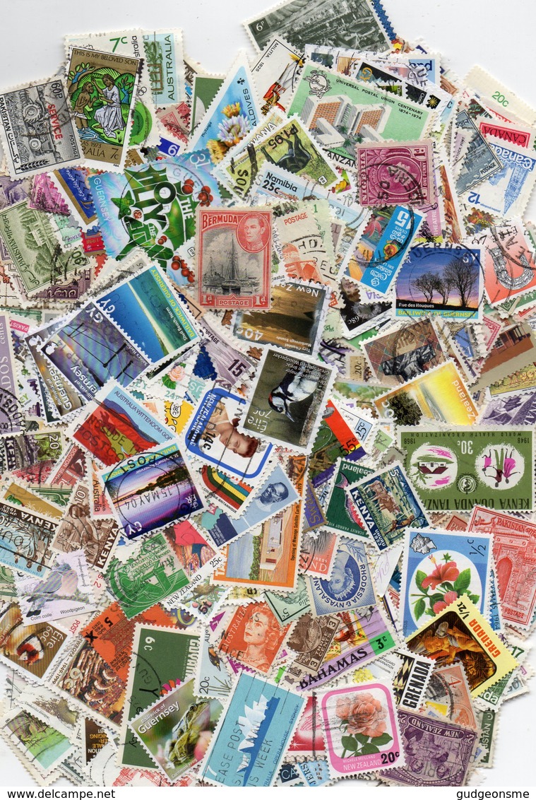 BRITISH COMMONWEALTH 1000 Different NO GB - Collections (without Album)