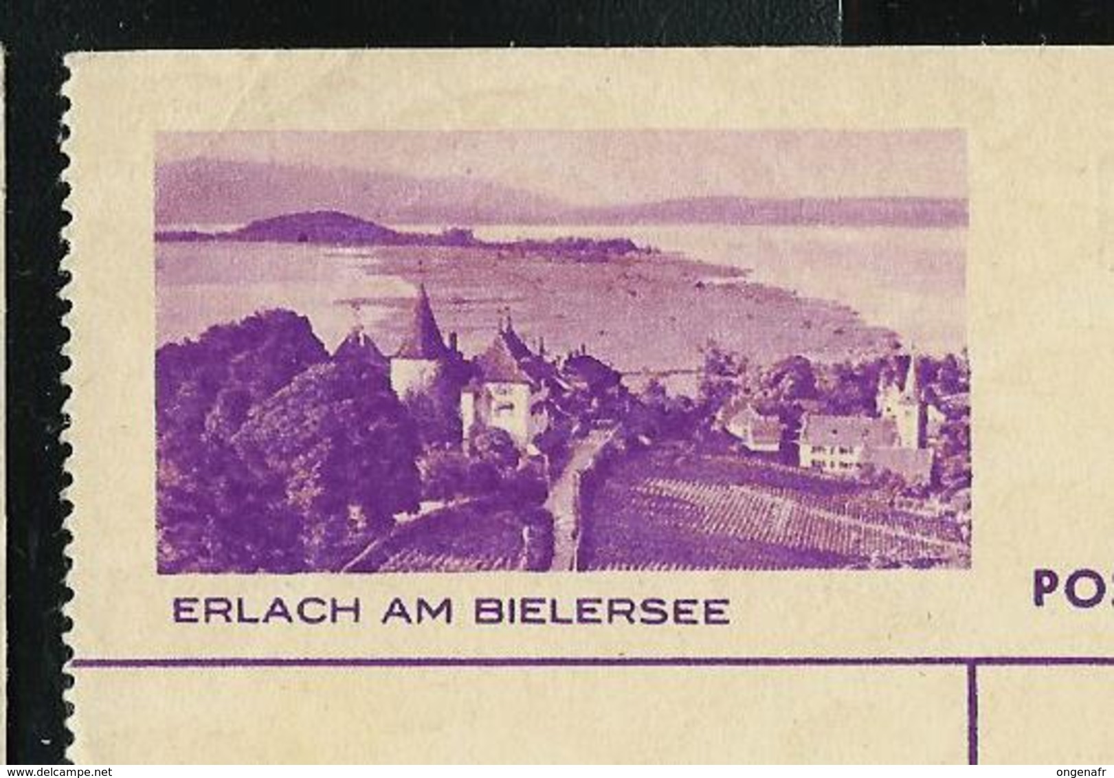 Carte Illustré Obl. N° 139 Y - 076   ERLACH AM BIELERSEE   Obl. 29/06/38  (Zumstein 2009) - Ganzsachen