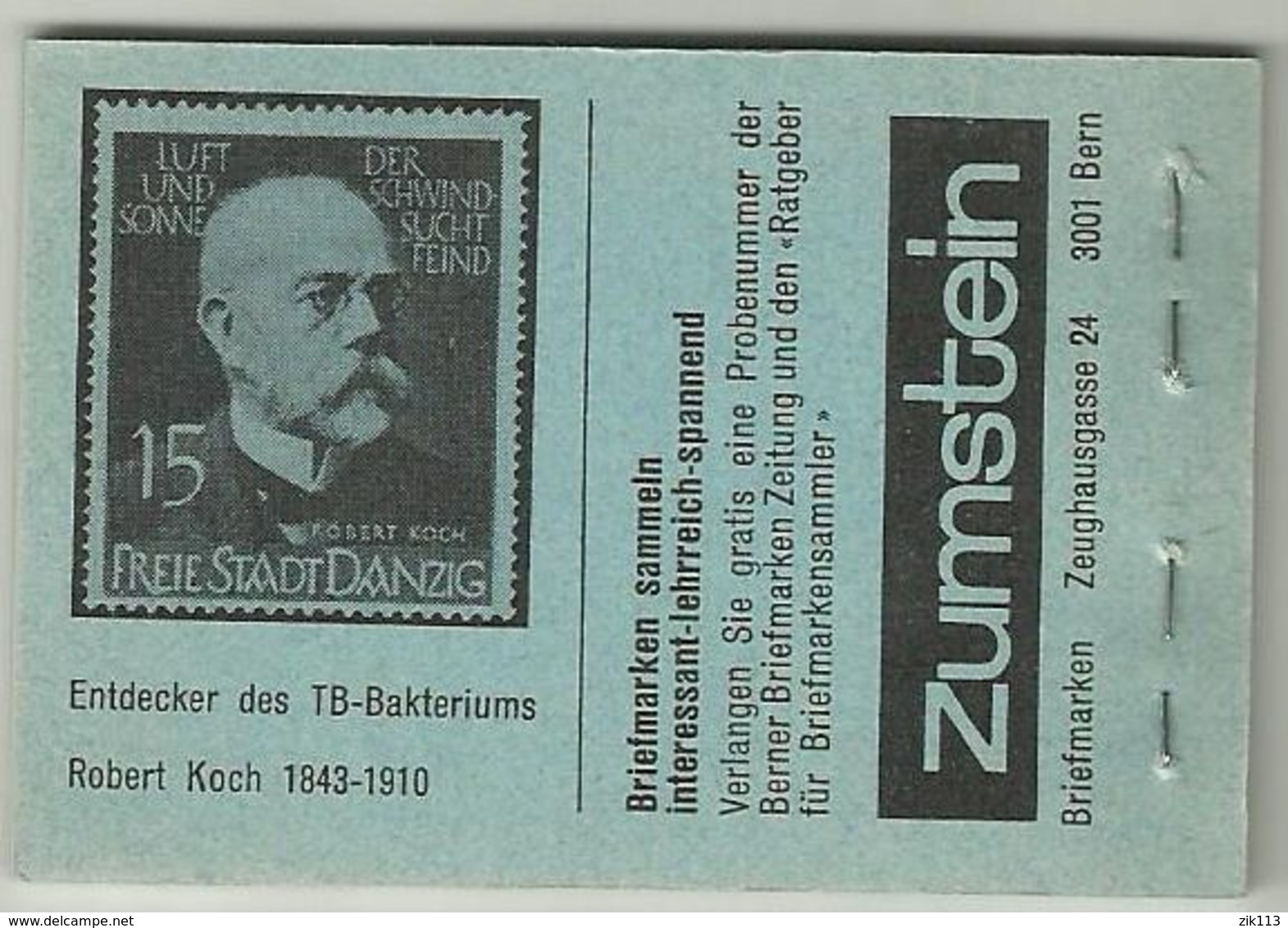 Switzerland Markenheft  Nr. MH 0 -72, Used - Markenheftchen