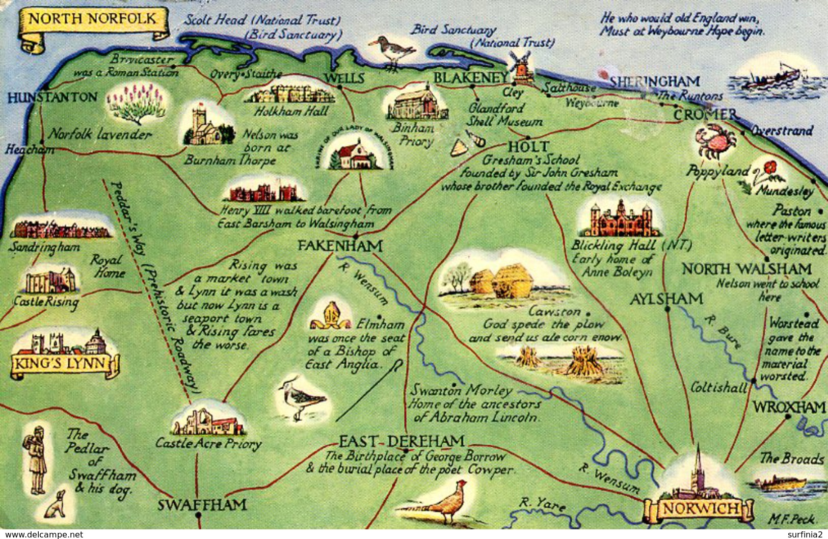 MAPS - SALMON - MAISIE PECK 4557 - NORTH NORFOLK - Mapas