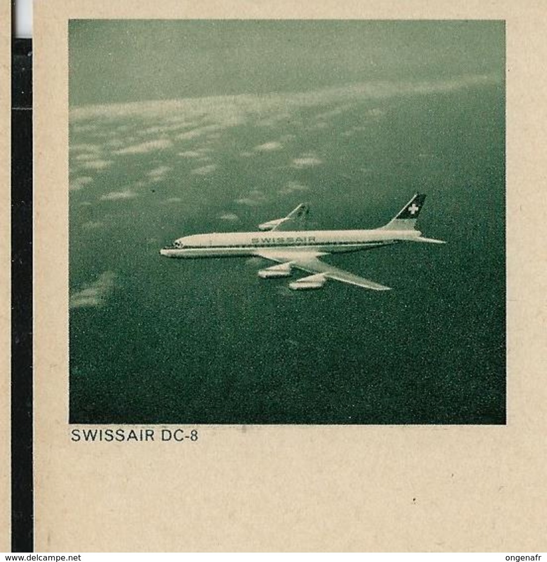 Carte Illustrée Neuve N° 193 - 0110  SWISSAIR DC-8    (avion- Air Plane) (Zumstein 2009) - Entiers Postaux