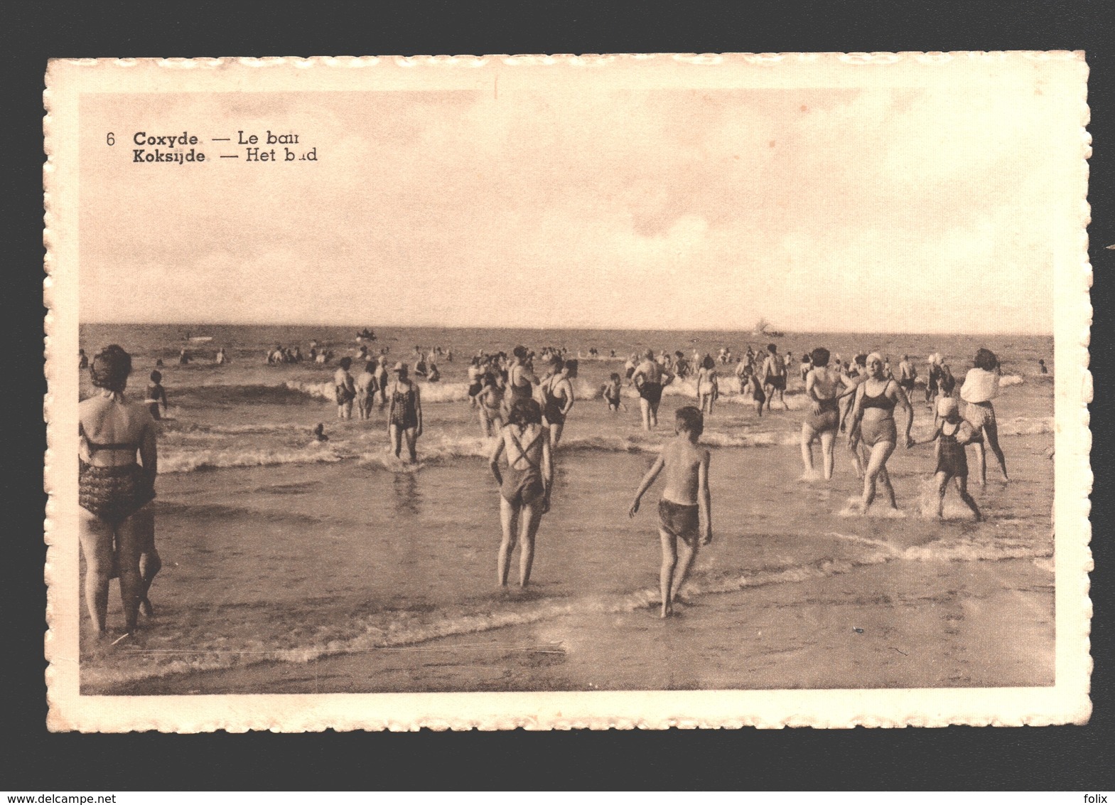 Koksijde - Het Bad - Zeer Geanimeerd - 1950 - Uitgave Gegy - Koksijde