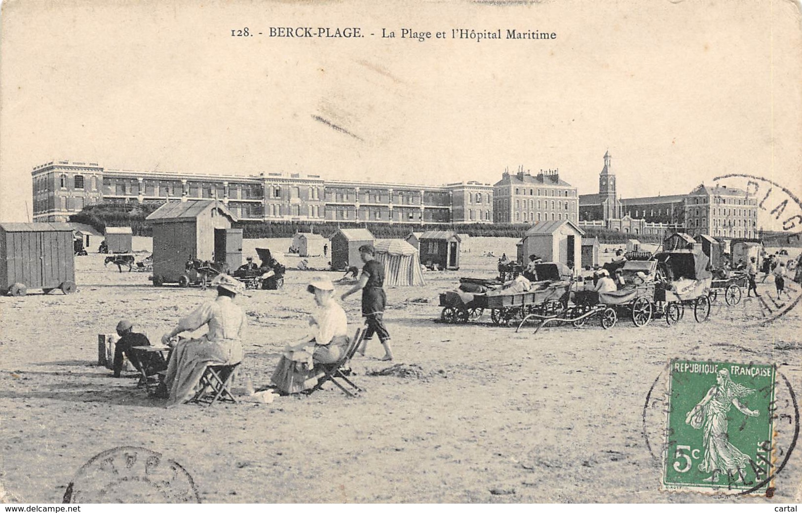 62 - BERCK-PLAGE - La Plage Et L'Hôpital Maritime - Berck