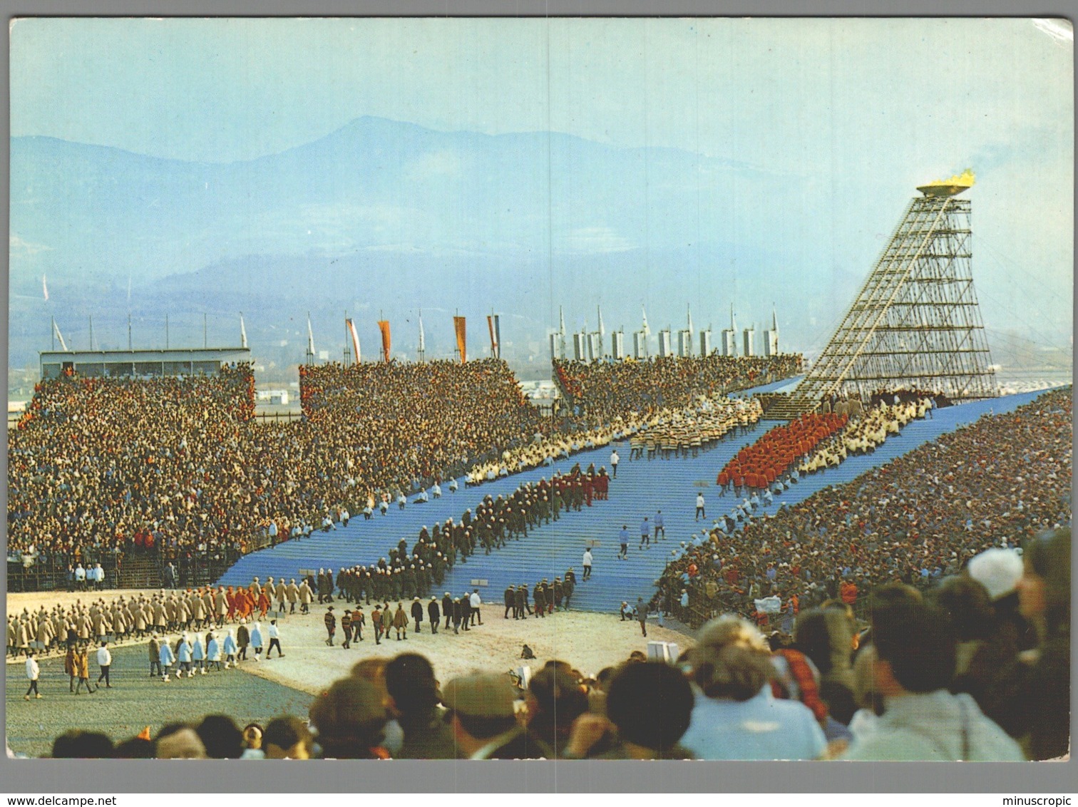 CPM 38 - Grenoble - Stade Olympique - Cérémonie D'ouverture Des Jeux Olympiques D'Hiver 1968 - Grenoble