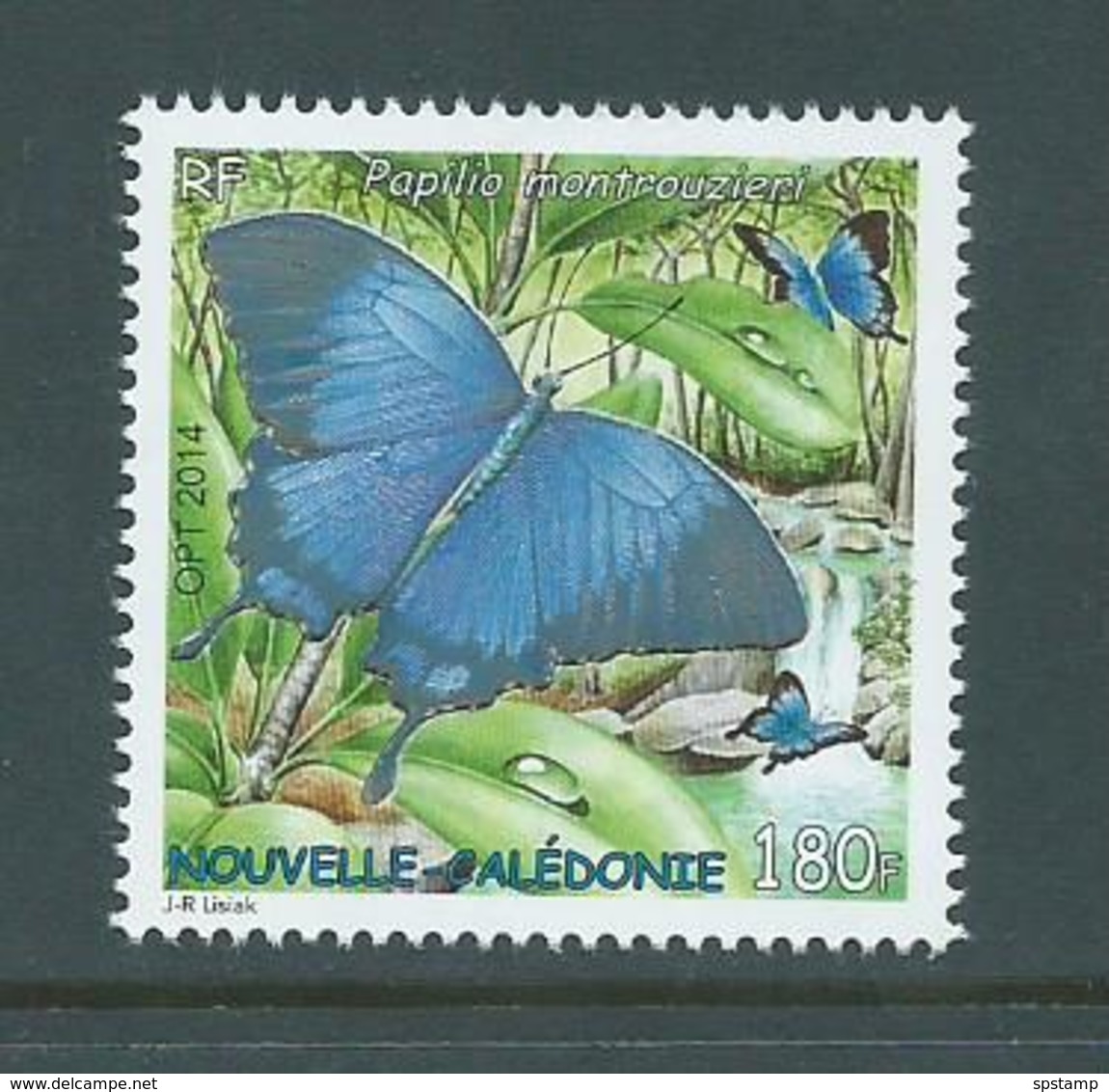 New Caledonia 2014 Swallowtail Butterfly Papilio 180 Fr Single MNH - Unused Stamps