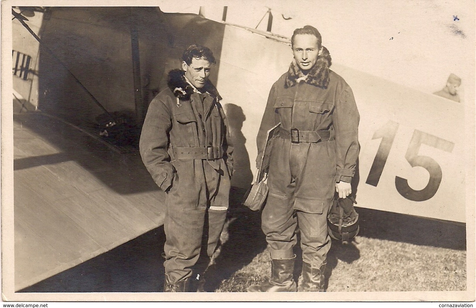 Aviation - Aviateur Militaire Suisse Alphonse Kammacher Et Observateur Michel - Rare - Aviateurs