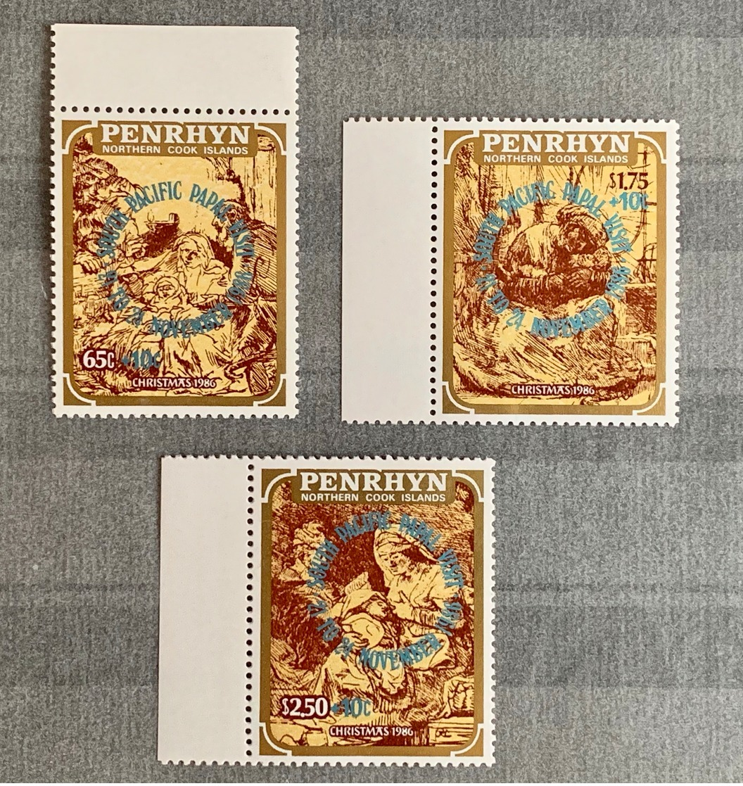 Penrhyn 1986 Rare Rembrandt Overprinted Set! MNH** Huge Value!!! - Penrhyn