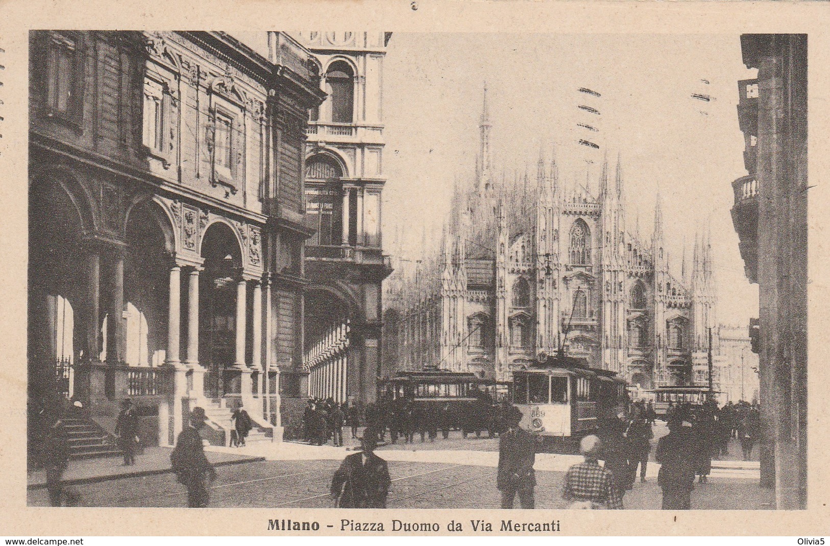 MILANO - PIAZZA DUOMO DA VIA MERCANTI - Milano (Milan)