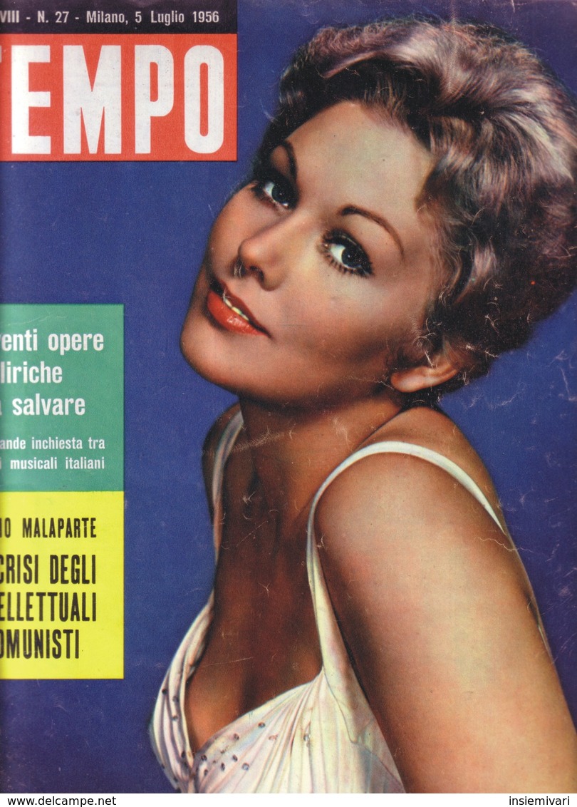 (pagine-pages)KIM NOVAK  Tempo1956/27. - Autres & Non Classés