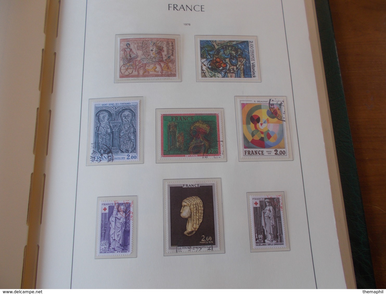 lot n° 330 FRANCE une collection dans un album leuchtturm 1966 / 1984  tous obl.  .  no paypal