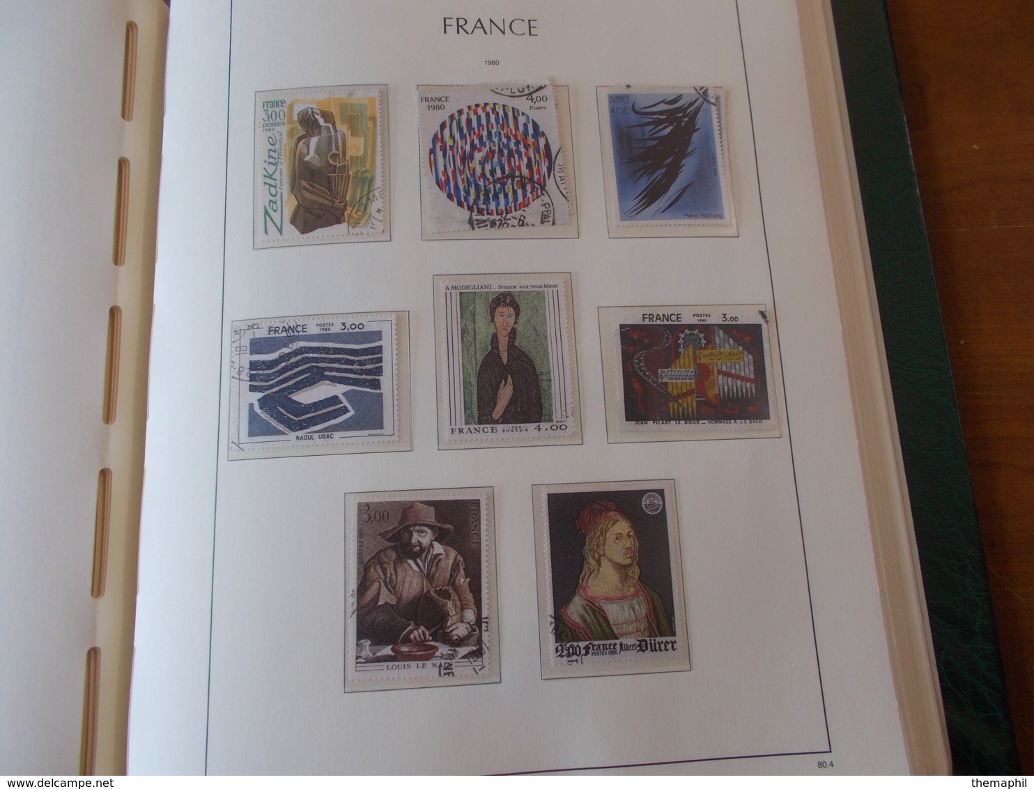 lot n° 330 FRANCE une collection dans un album leuchtturm 1966 / 1984  tous obl.  .  no paypal