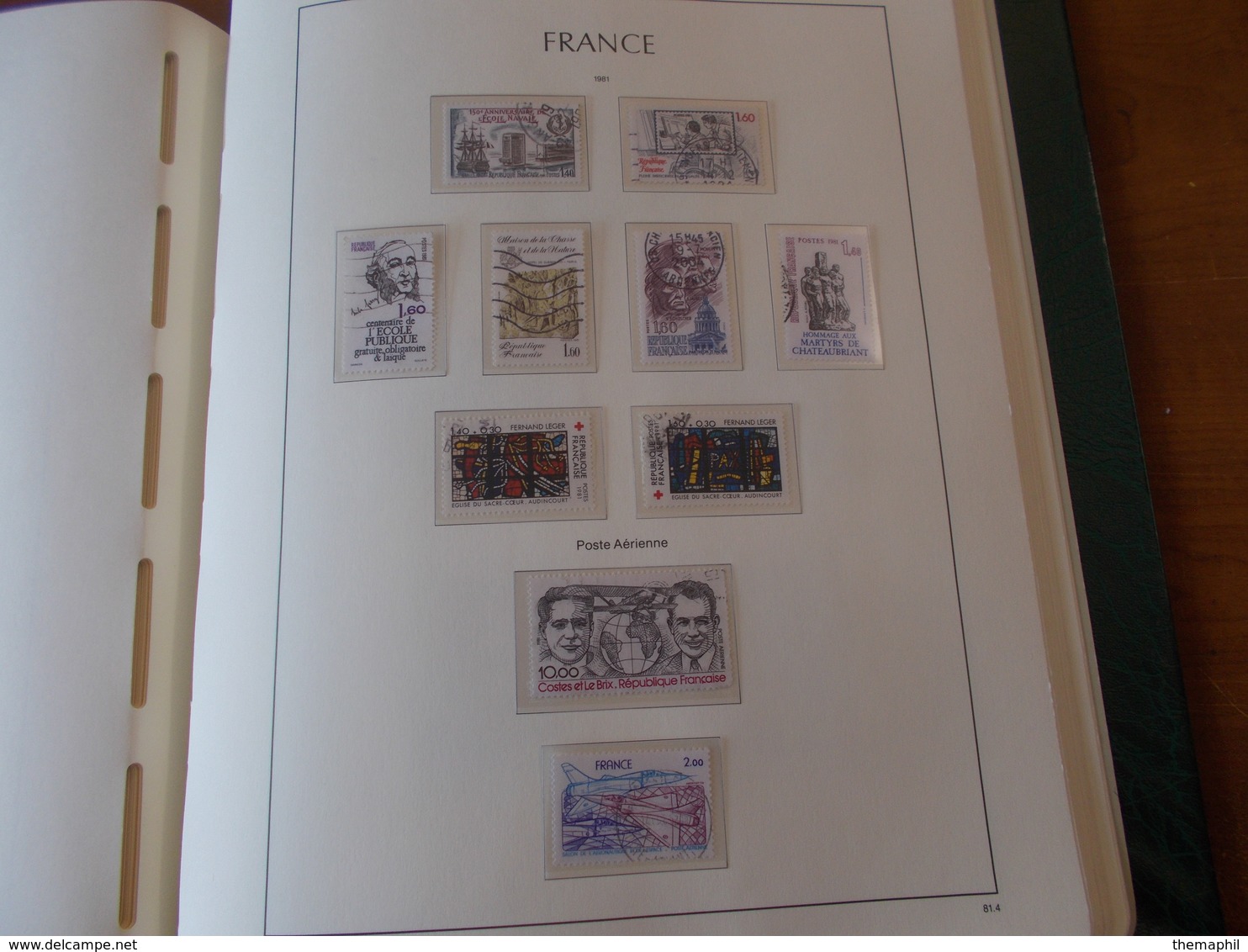 lot n° 330 FRANCE une collection dans un album leuchtturm 1966 / 1984  tous obl.  .  no paypal