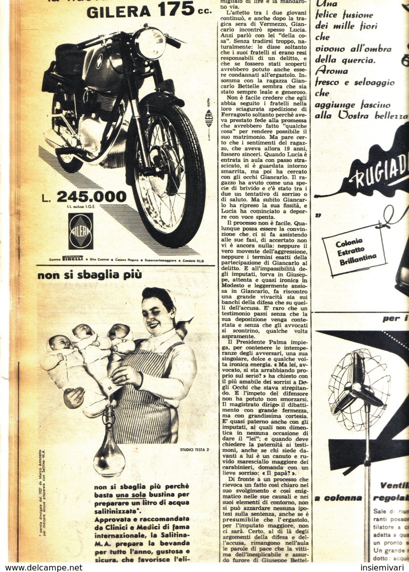 (pagine-pages)PUBBLICITA' GILERA  Tempo1956/27. - Altri & Non Classificati