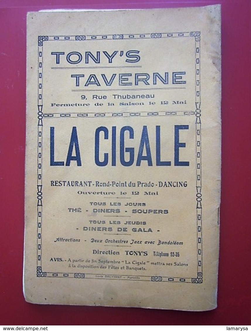 1921/1927 LA RAMPE Groupe Artistique MARSEILLE LOUIS CAYOL Fondateur THÉÂTRE AMATEUR ANCIENS ÉLÈVES DU CONSERVATOIRE