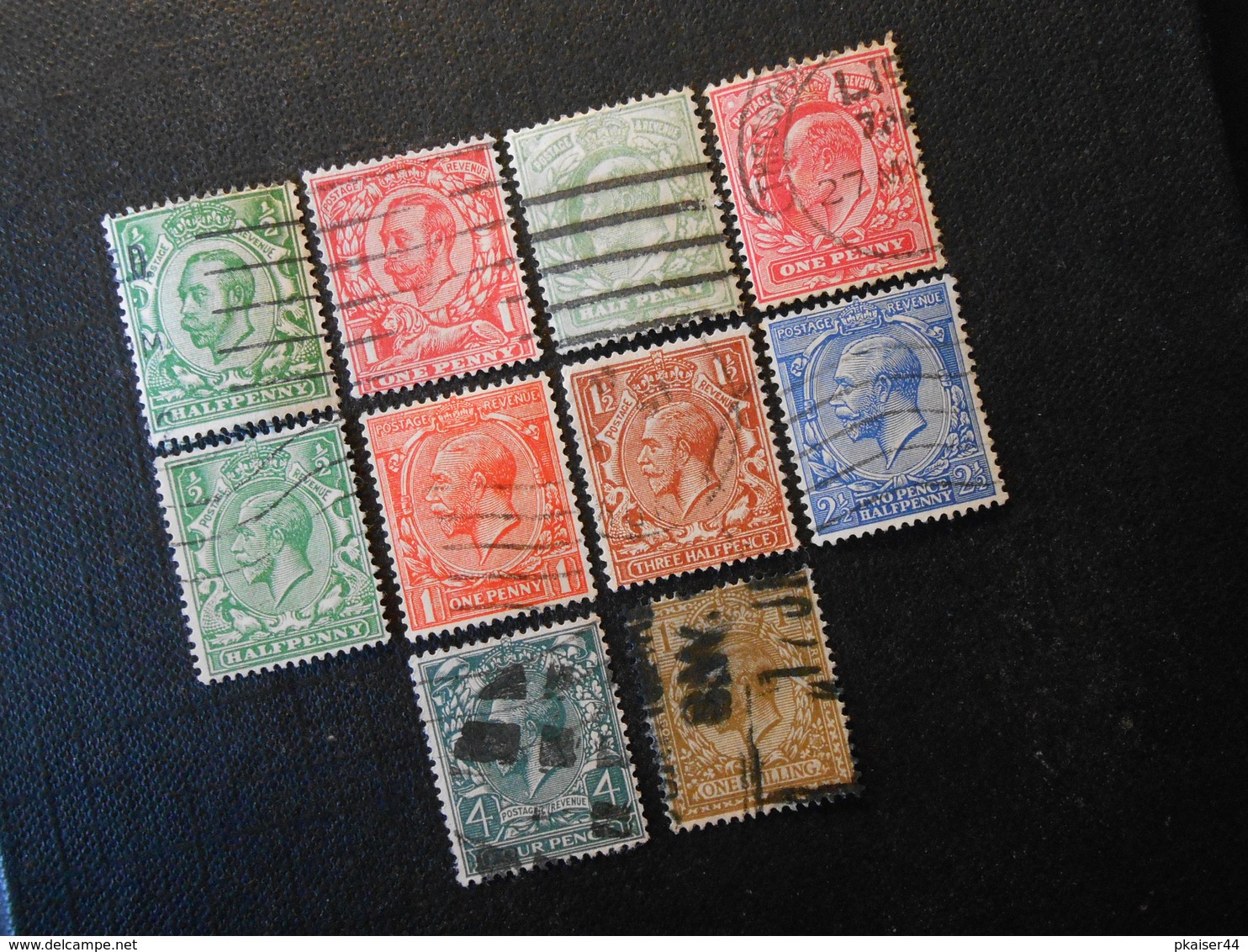 Mi 121llX/124llX/103A/104A/154X/155X/156X/158X/160X/165X - King Georg V. - 1902/24 - Used Stamps