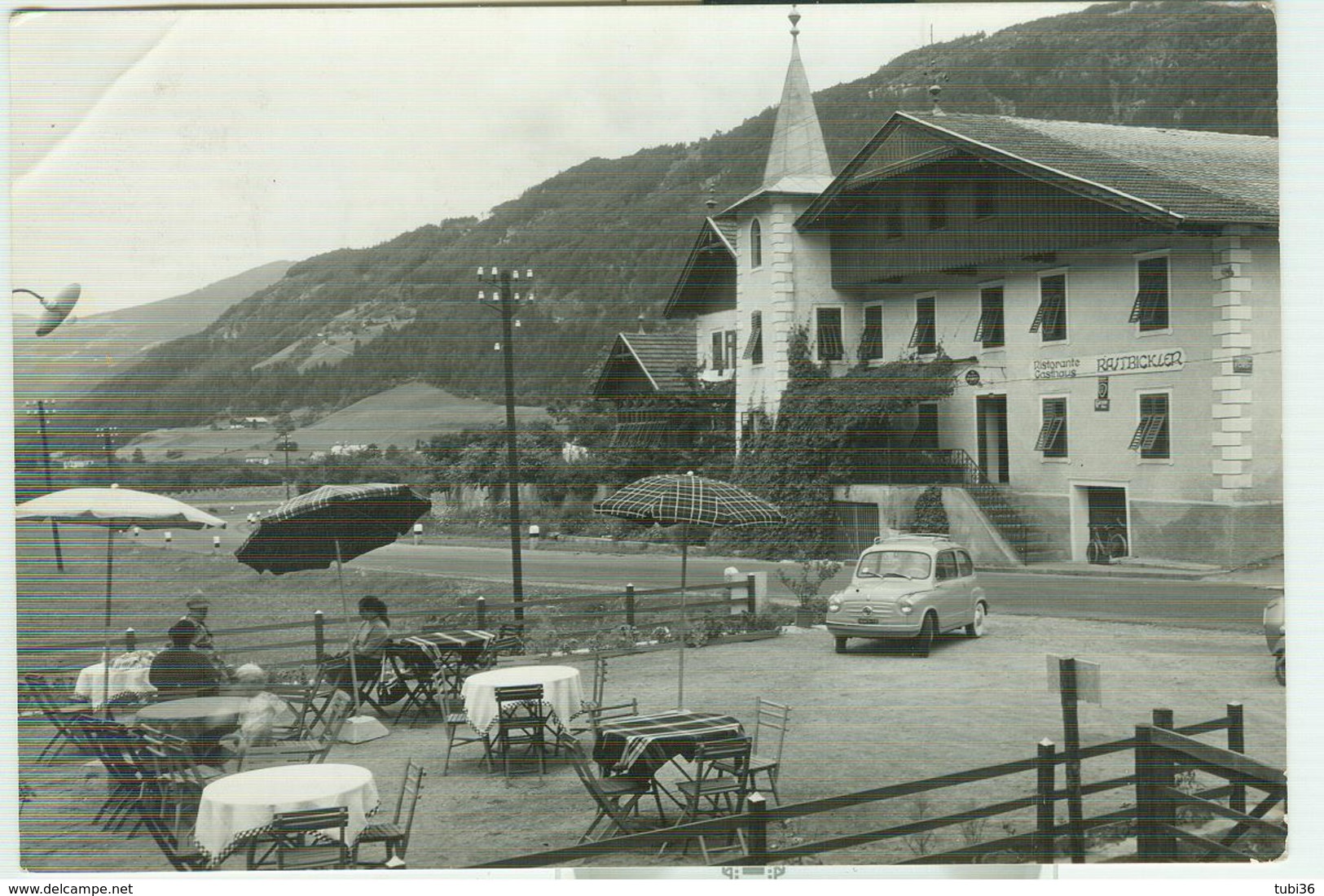 RISTORANTE -GASTHAUS-RASTBICHLER- S. SIGISMONDO - ST. SIGMUND-VAL PUSTERIA-B/N-VIAGGIATA, - Bolzano