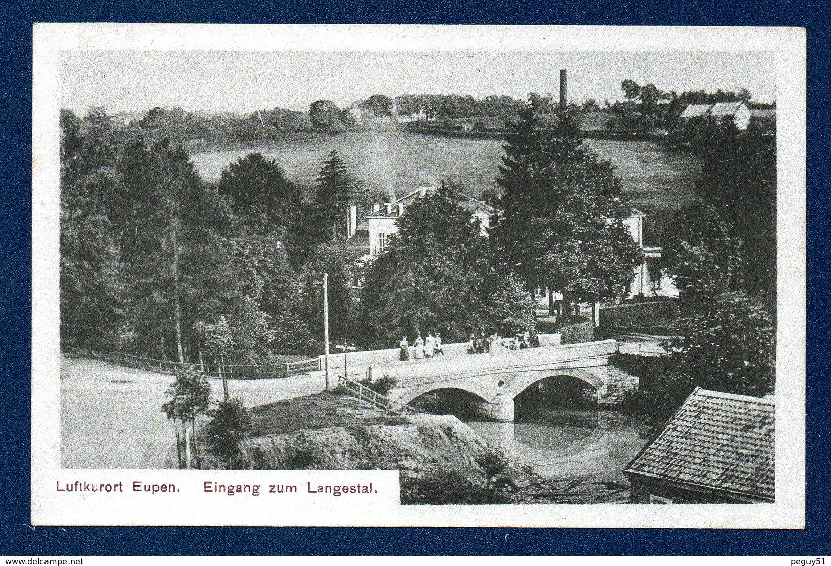 Eupen. Luftkurort Eupen. Eingang Zum Langestal. Franchise Armée Belge. Correspondance Privée. Août 1921 - Eupen