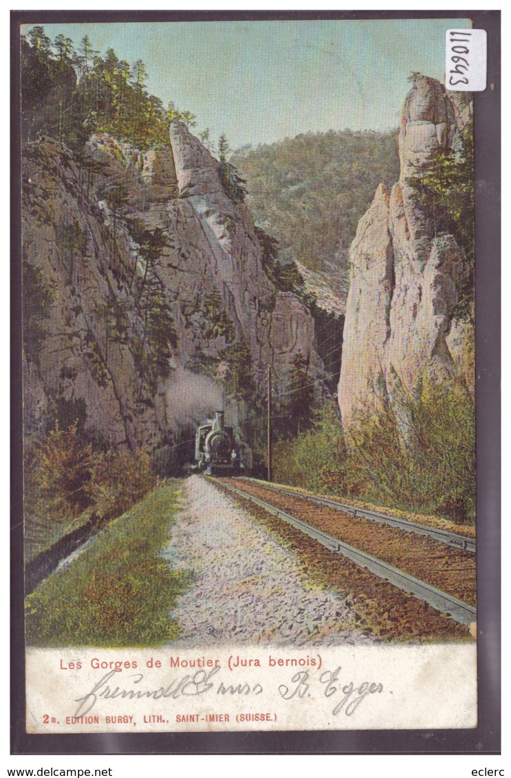 GORGES DE MOUTIER - TRAIN - BAHN - TB - Altri & Non Classificati