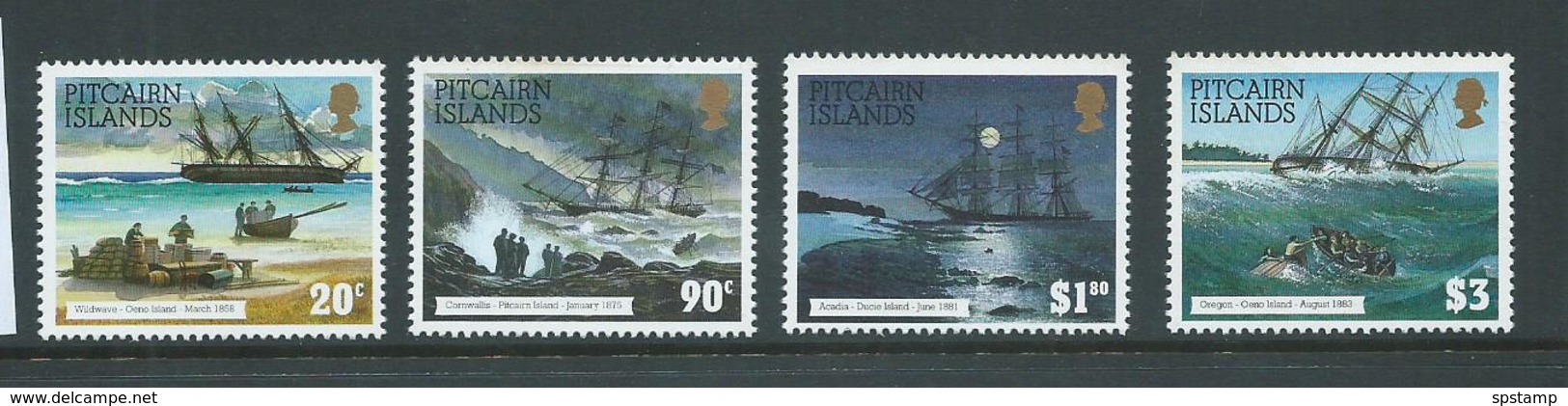 Pitcairn Islands 1994 Shark Set Of 4 MNH , Perf Tip And Gum Tone - Pitcairn