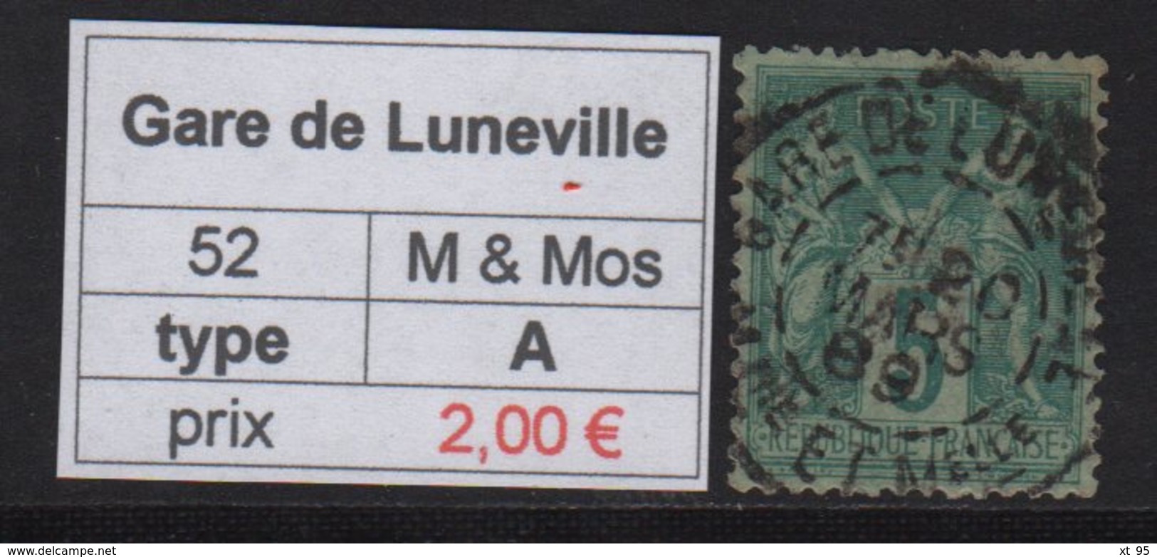 Gare De Luneville - Meurthe Et Moselle - Type Sage - Otros & Sin Clasificación