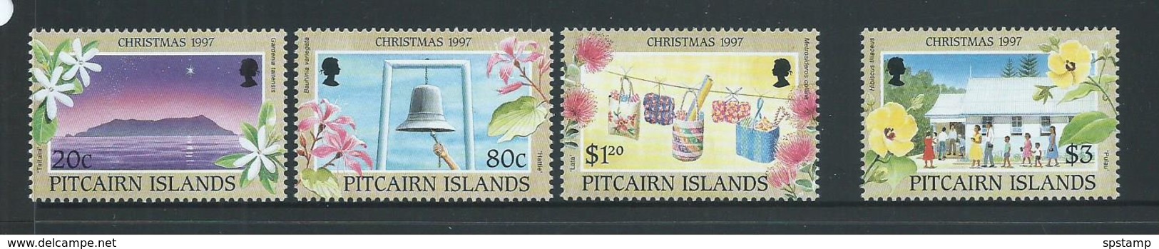 Pitcairn Islands 1997 Christmas Flowers Set 4 MNH - Pitcairn Islands