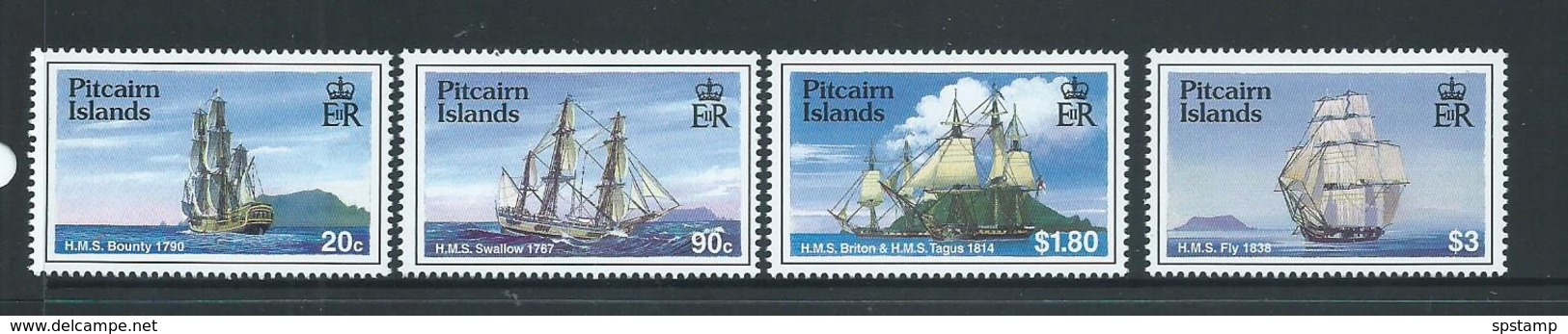 Pitcairn Islands 1998 Sailing Ship Set Of 4 MNH - Pitcairn Islands