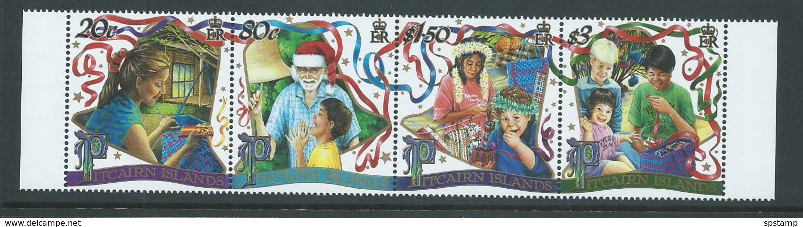 Pitcairn Islands 2000 Christmas Strip Of 4 MNH - Pitcairneilanden