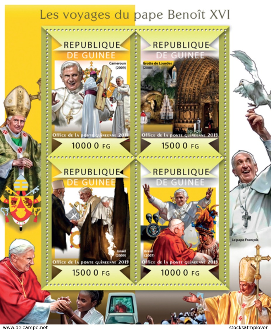 Guinea 2015 The Journeys Of Pope Benedict XVI - Guinee (1958-...)